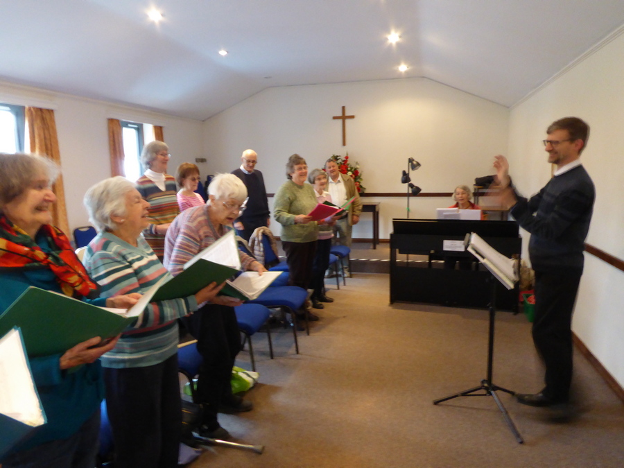 Singers in rehearsal